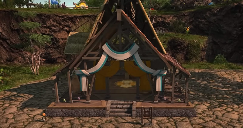 FFXIV 6.4 New Construction Plots in the Hideaway Screenshot