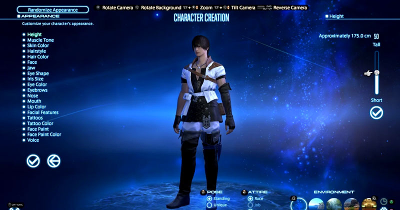 FFXIV 6.4 new help menus for character creation screenshot