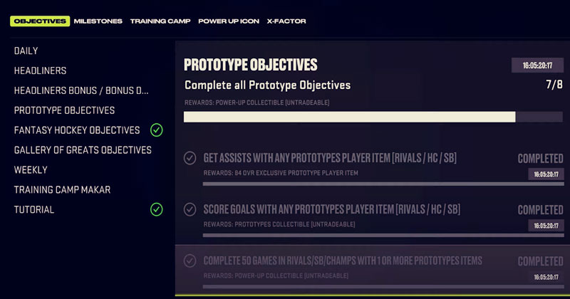 NHL 24 Objectives