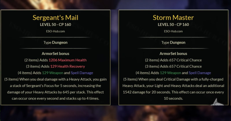 ESO Patch 38 Sergeant's Mail Vs Storm Master